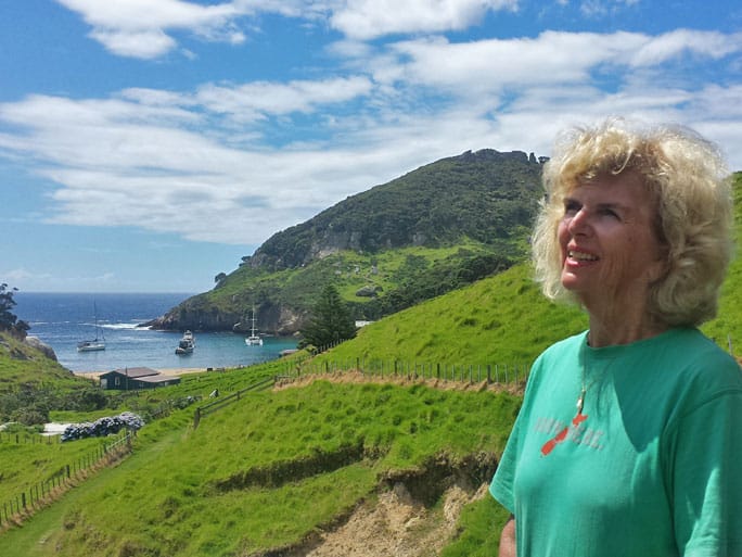 Charmaine Foster, whose family sold Rakitu Island to DOC for the benefit of the New Zealand public