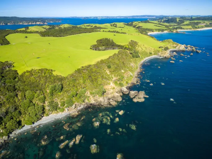 Tawharanui Regional Park coastline, Matakana, Auckland NZ