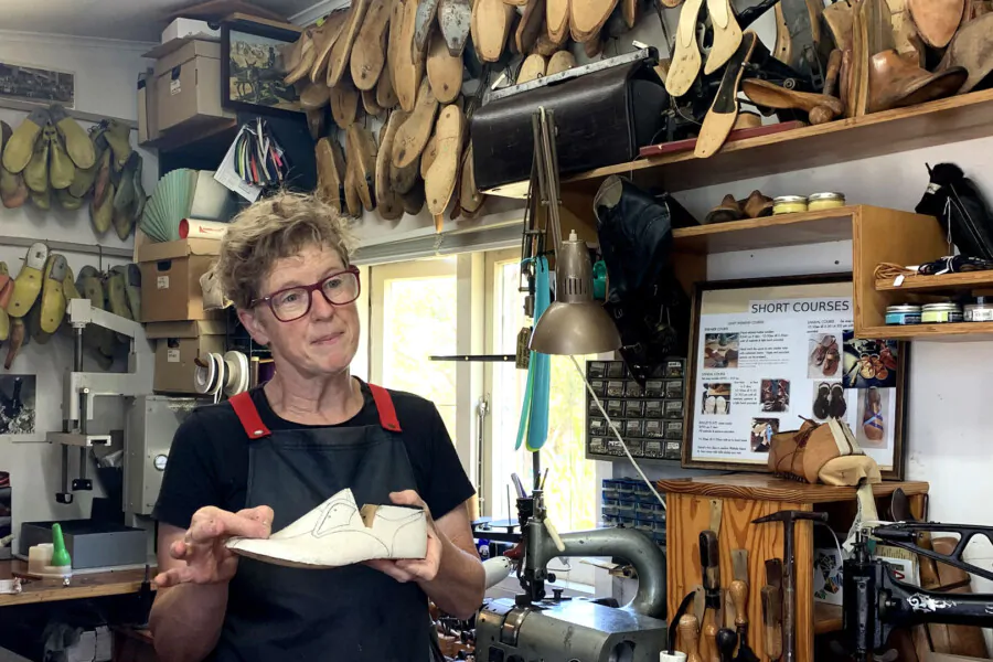 Sue Engels, Waiheke Island shoemaker