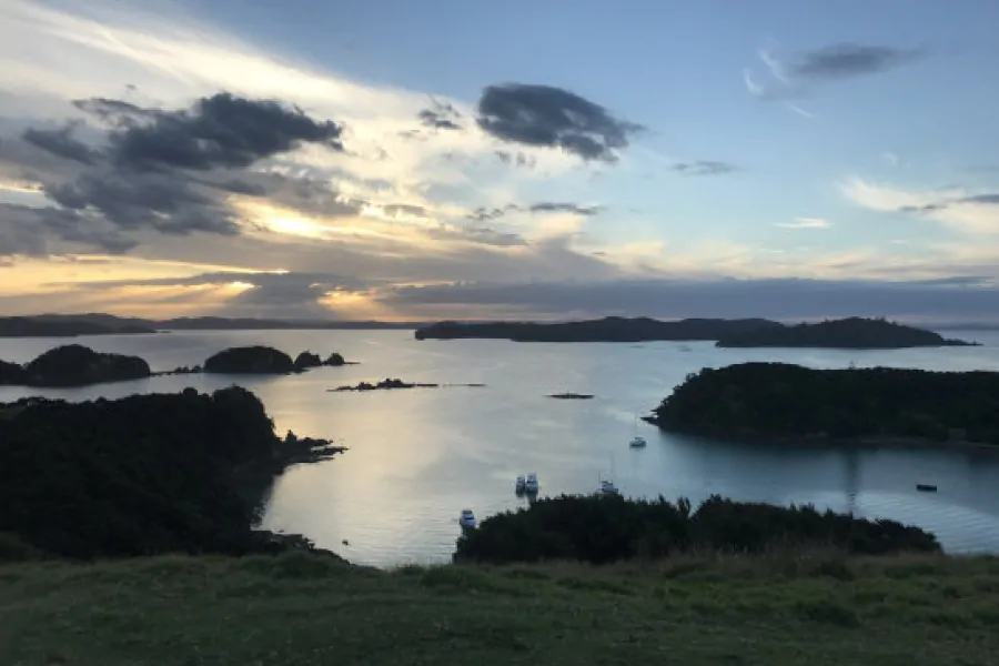 Urupukapuka Island sunset Bay of Islands NZ