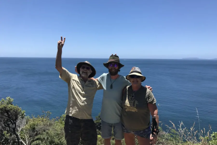 Tour group on Northland's East Coast near Tutukaka