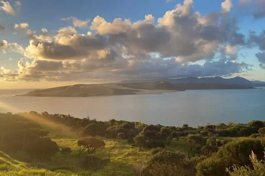 Sunset over the Hokianga Harbour, New Zealand